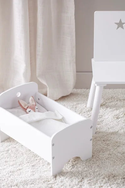 PUPPENBETT MIT BETTWÄSCHE