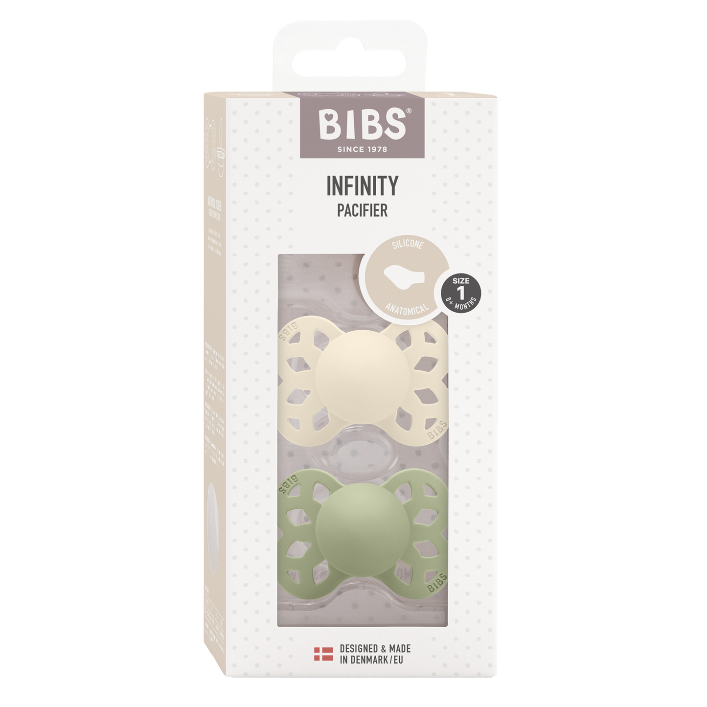 BIBS Infinity 2 PACK - Ivory/Sage