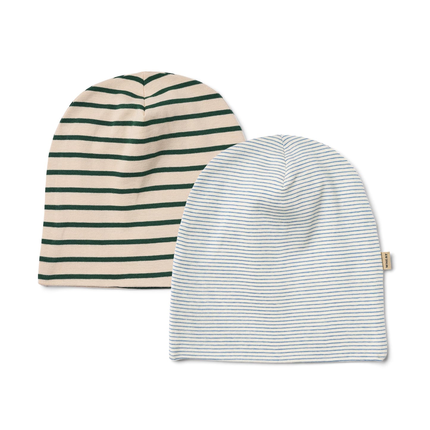 BAUMWOLLMÜTZEN SET - AIDAN - Blue Green Stripe