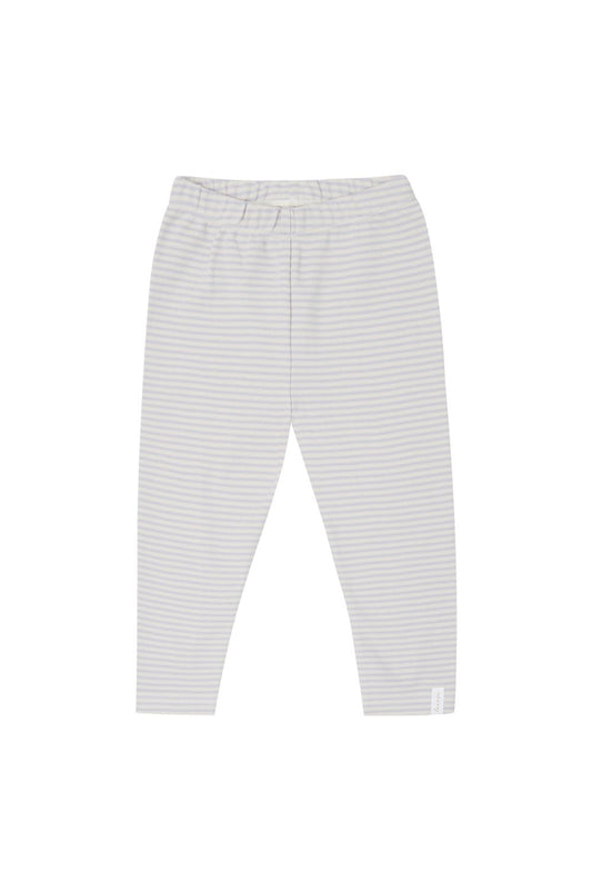 JERSEY LEGGINGS - Lavender Stripes