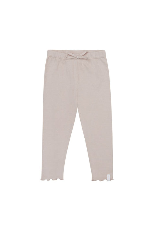 LEGGINGS with bow - dusty rose