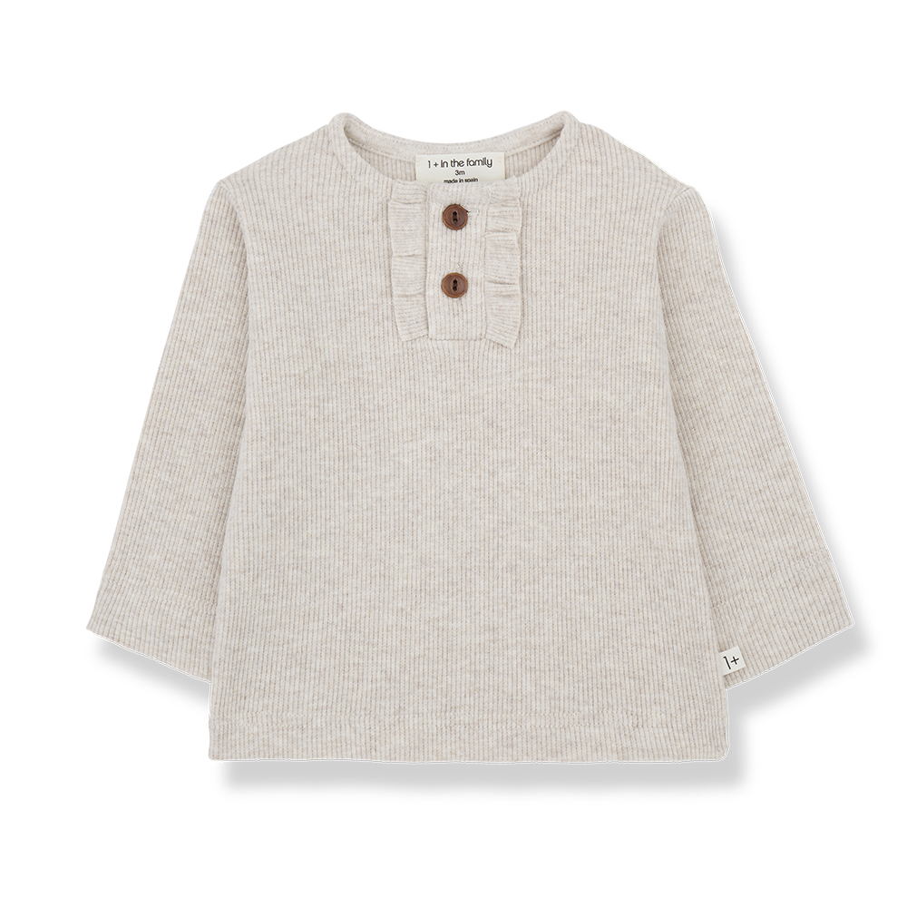 1+ IN THE FAMILY - Langarm Shirt Greta - Rice