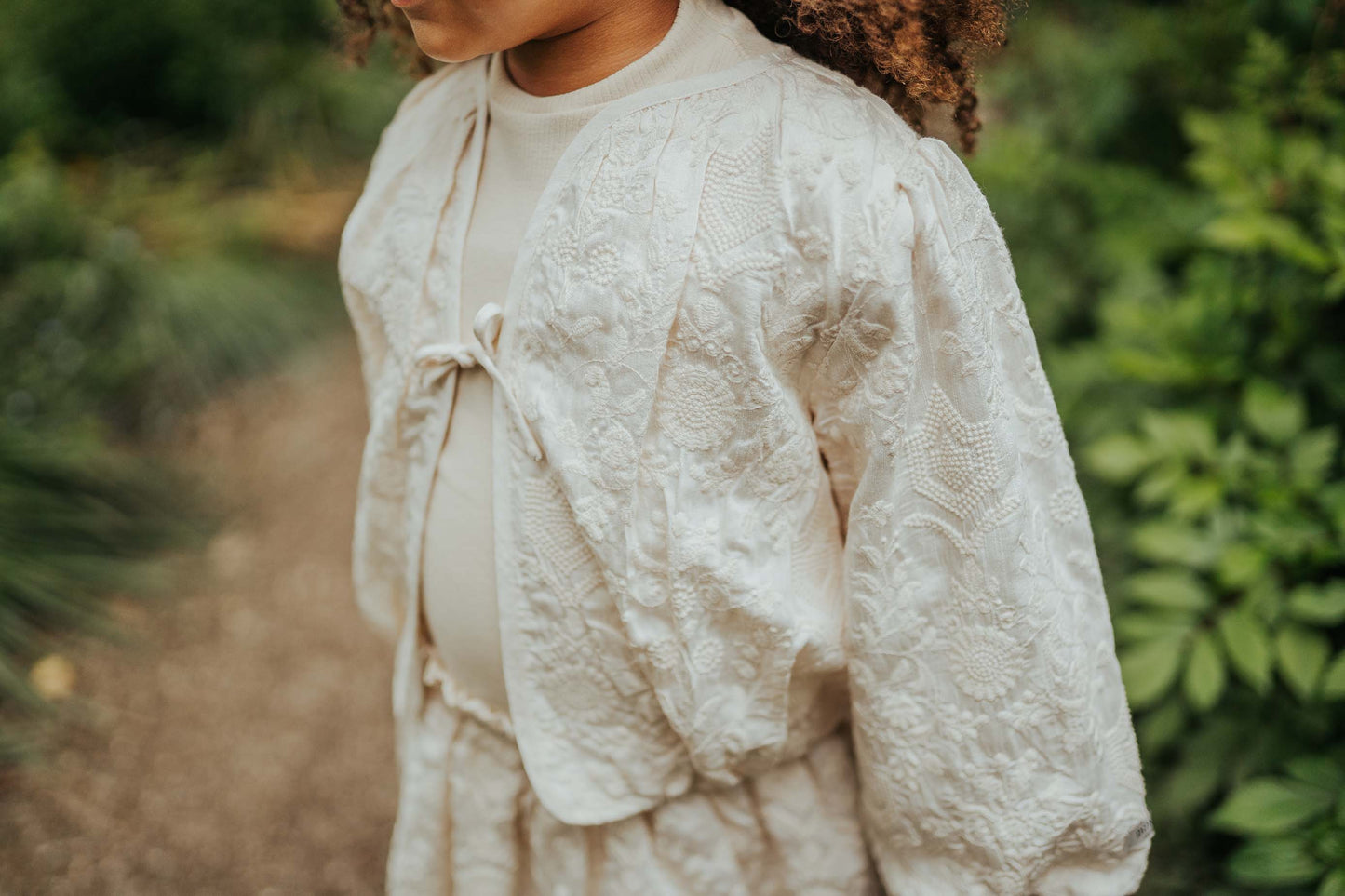 Guusje Jacket - Warm white Flowers