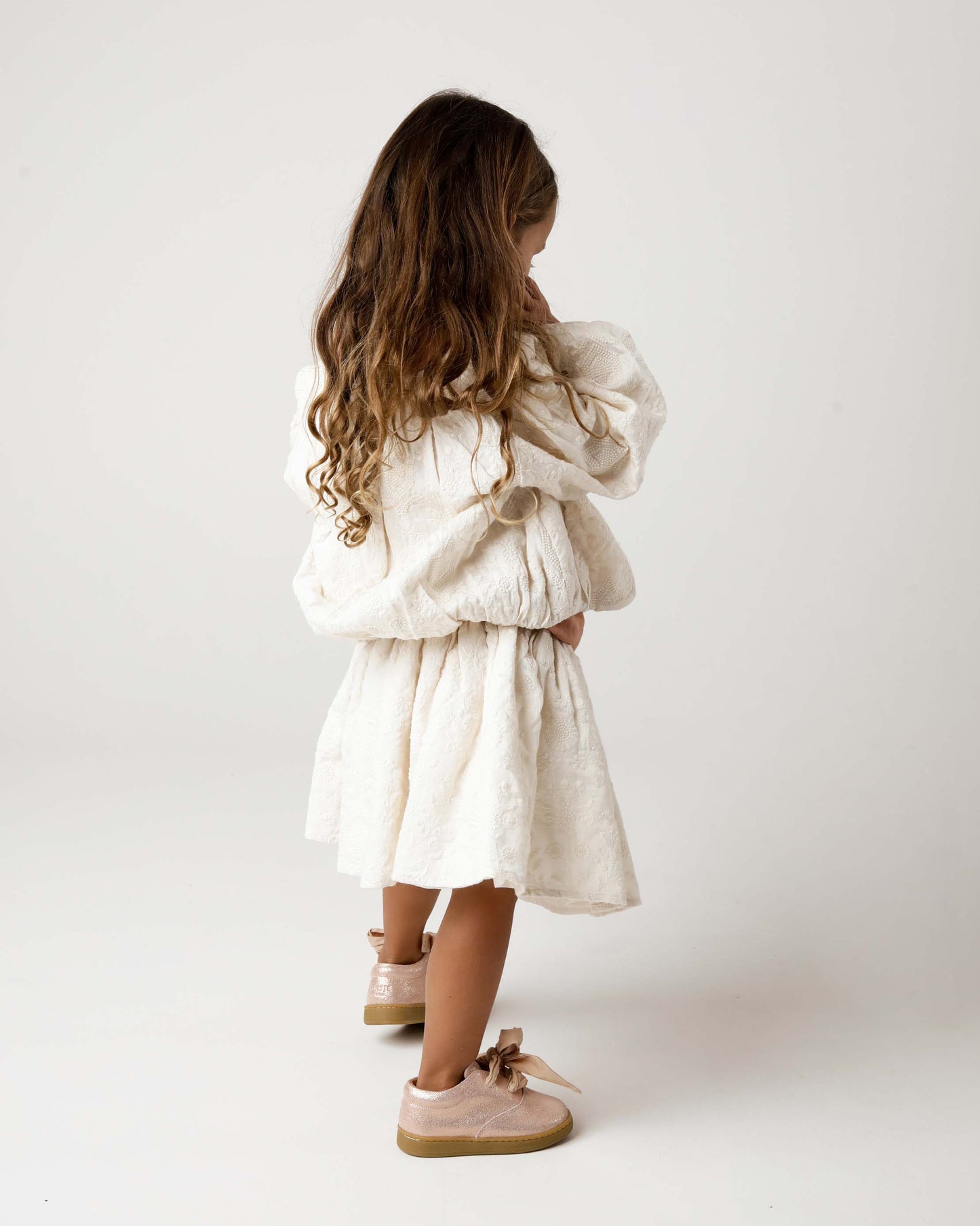 Guusje Jacket - Warm white Flowers