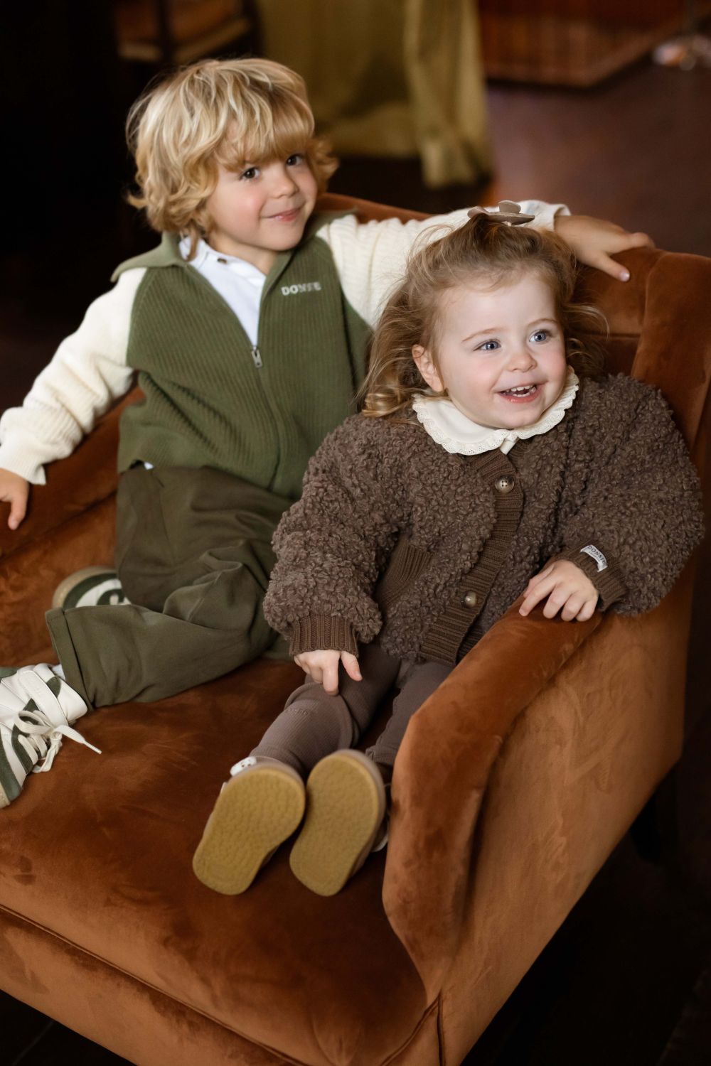 Olaan Cardigan - Toffee Teddy