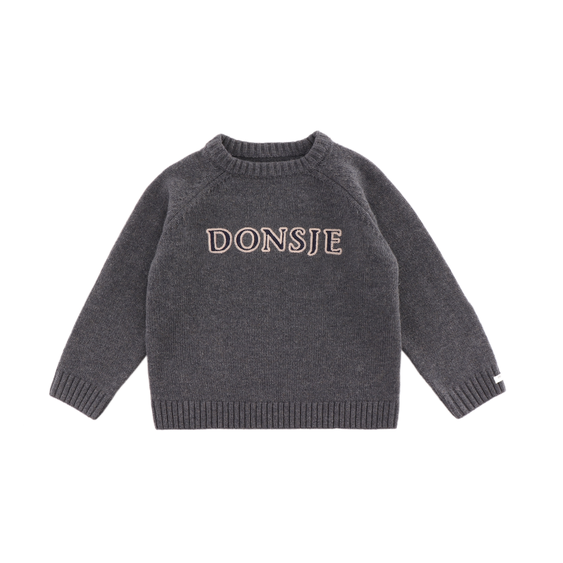 Fionn Merino Wool Sweater - Cloudy Grey Melange