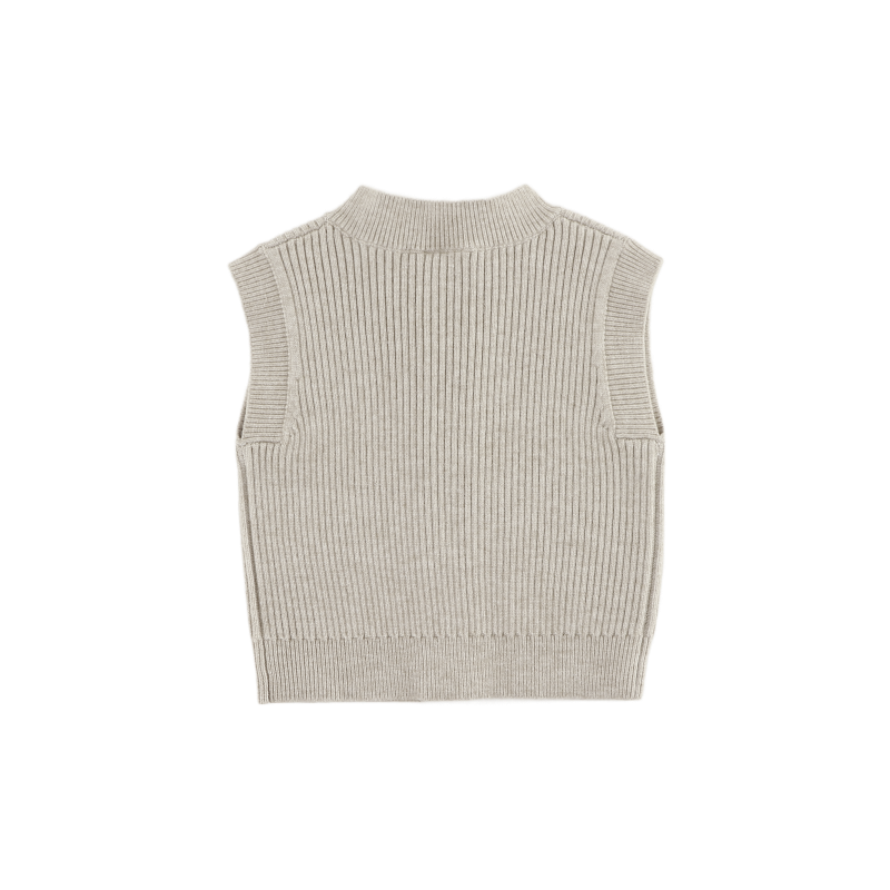 Tjitske Vest - White Sand Melange