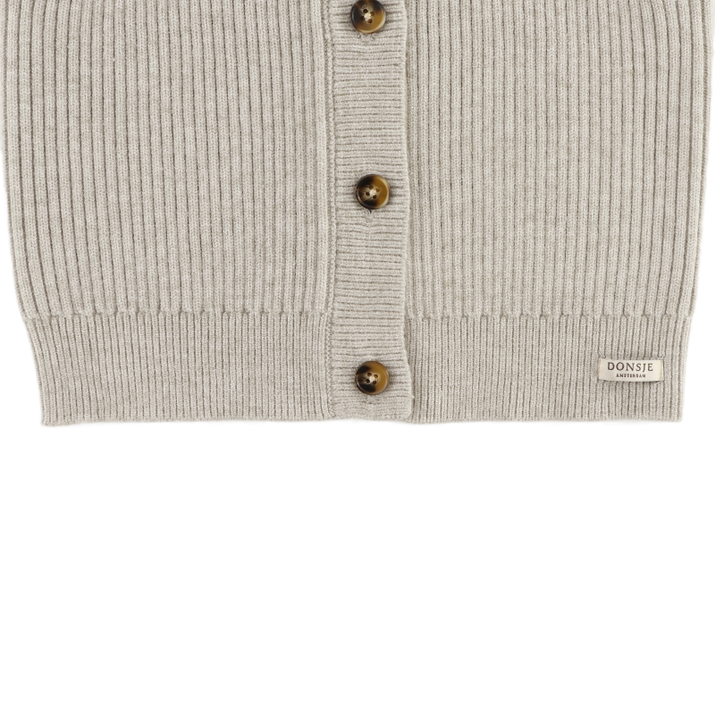 Tjitske Vest - White Sand Melange