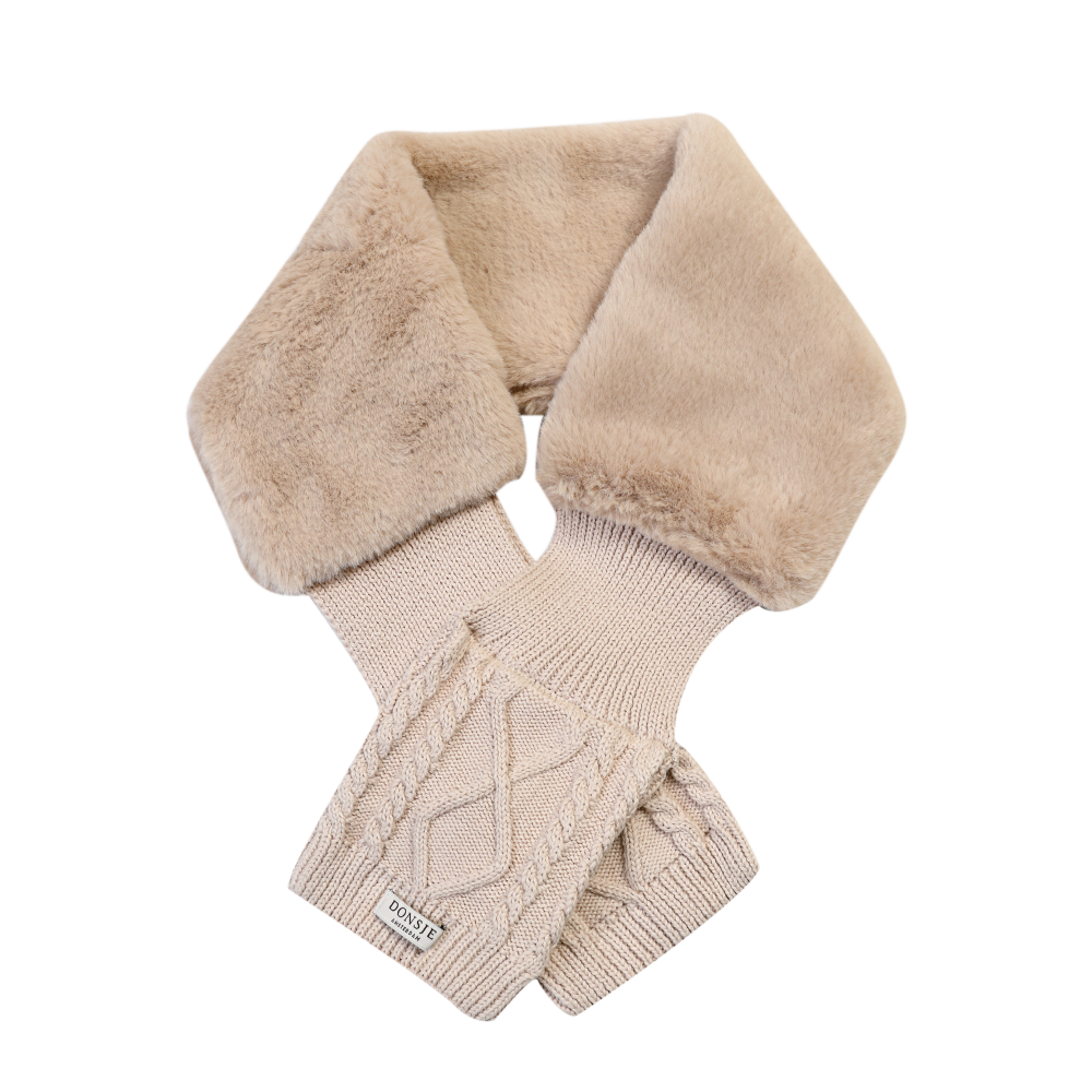 Ailssa Scarf - Soft Sand Teddy