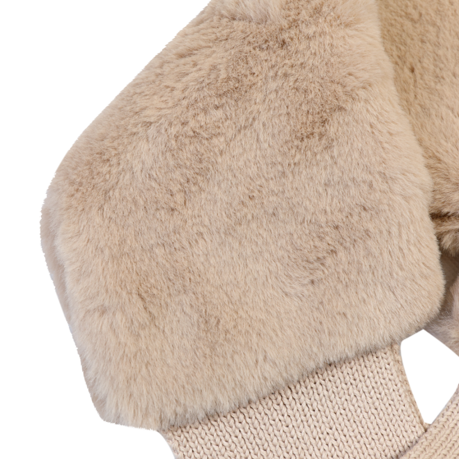 Ailssa Scarf - Soft Sand Teddy