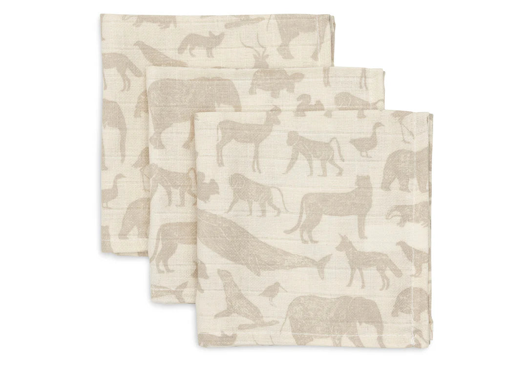 Spucktücher - Animals Olive Green