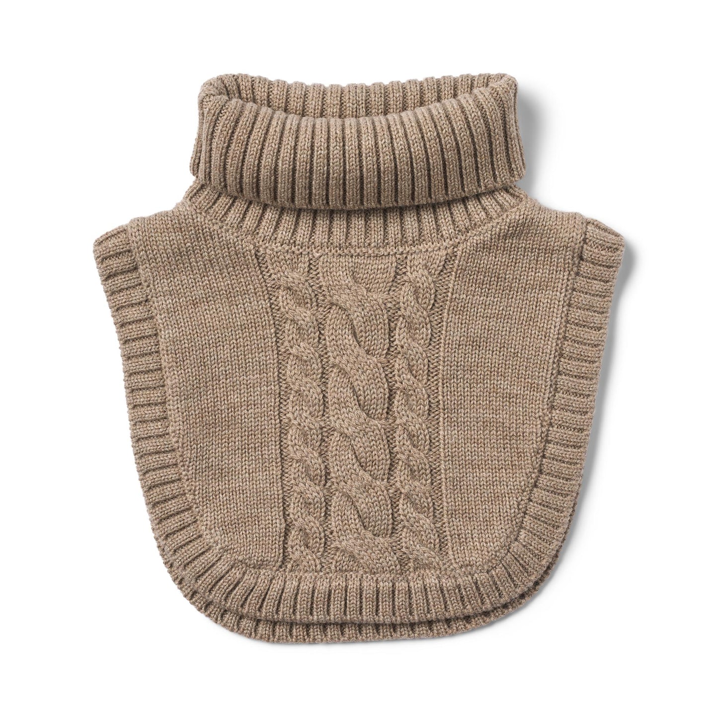 Gestrickter Halswärmer - Grey Camel Melange