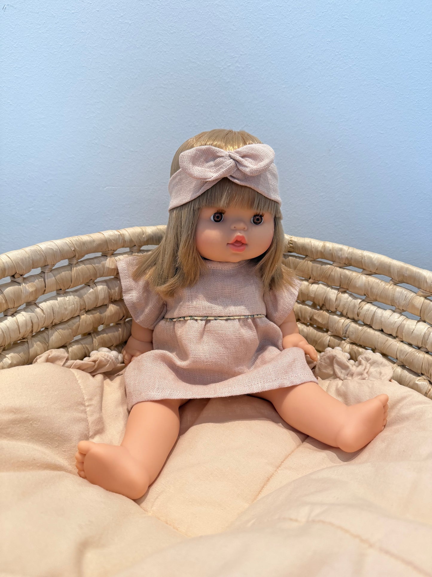 PUPPE Zoe - mit Kleid & Stirnband Nude