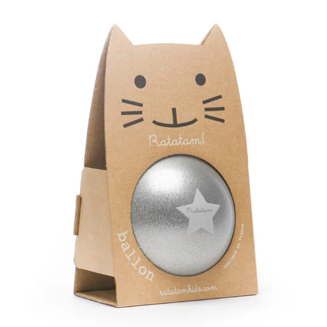 Ratatam Glitter Ball- Silver - 22cm
