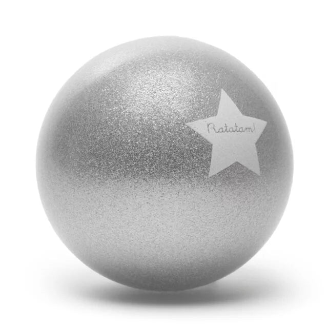 Ratatam Glitter Ball-  Silver - 22cm