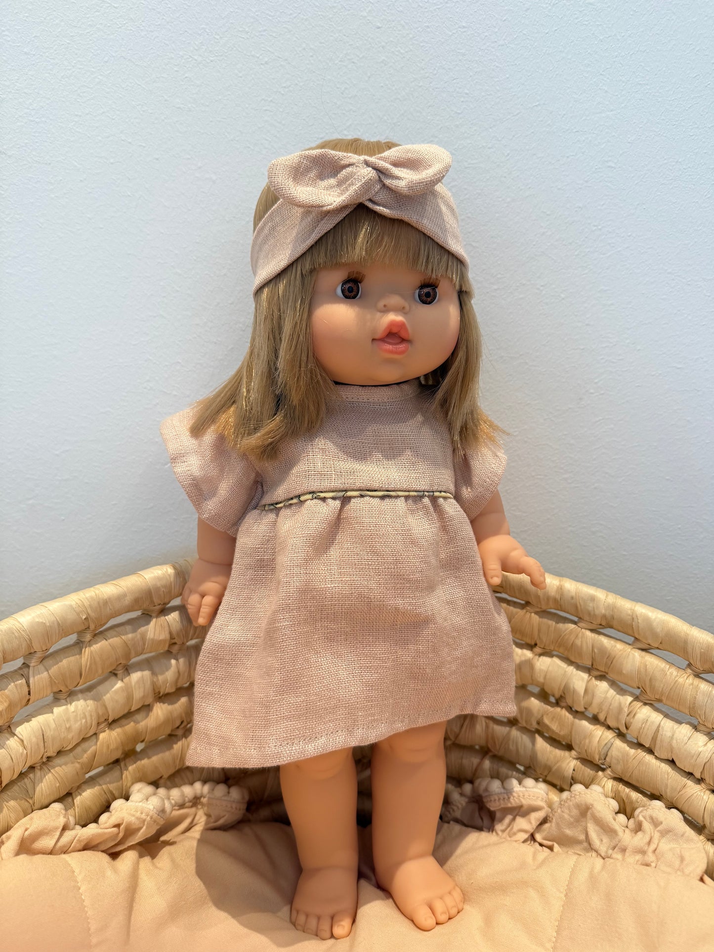PUPPE Zoe - mit Kleid & Stirnband Nude