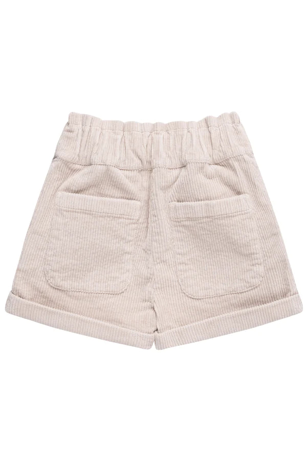PAPERBAG SHORTS AUS CORD MIT SCHLEIFE
