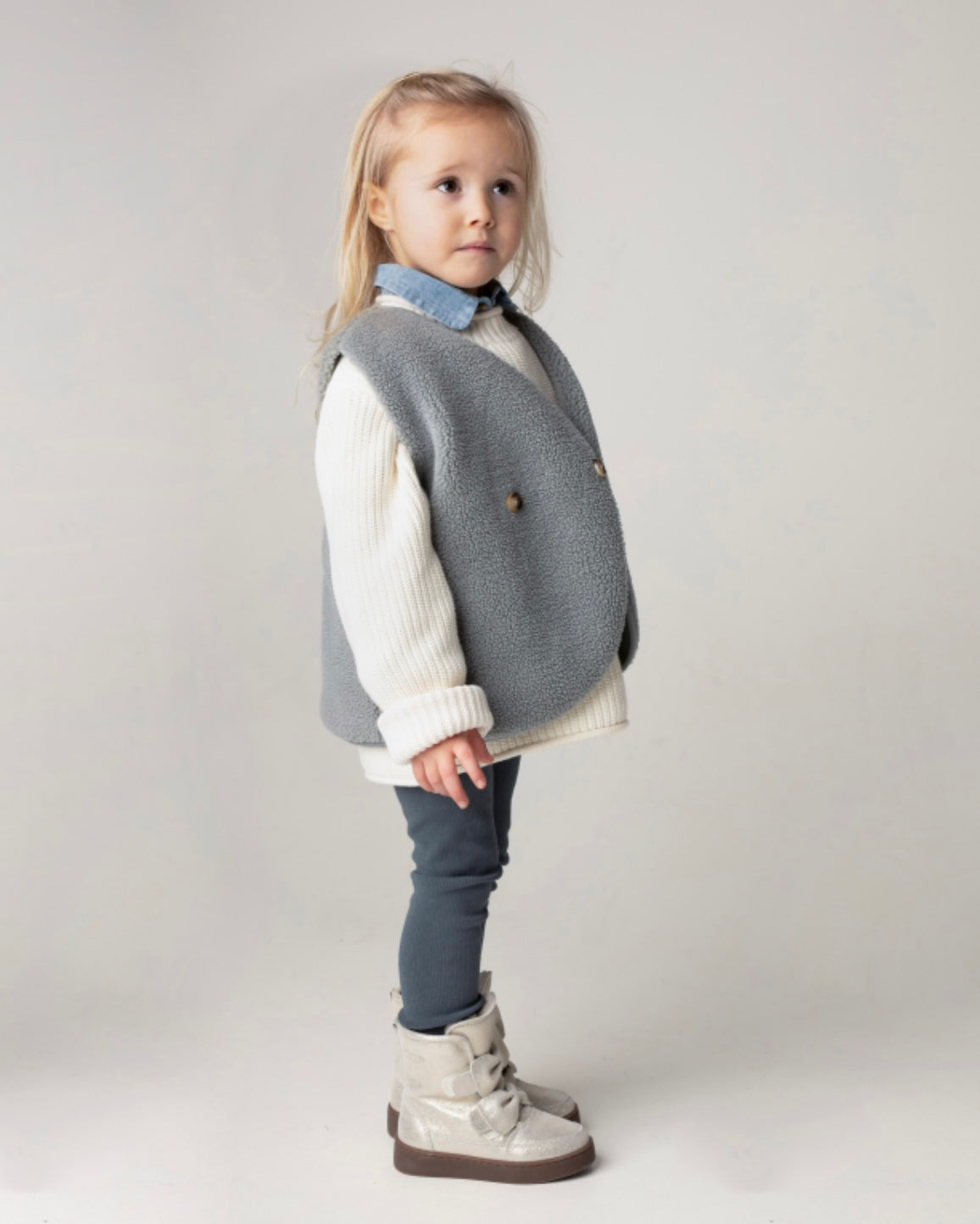 Monty Gilet - Lava Grey