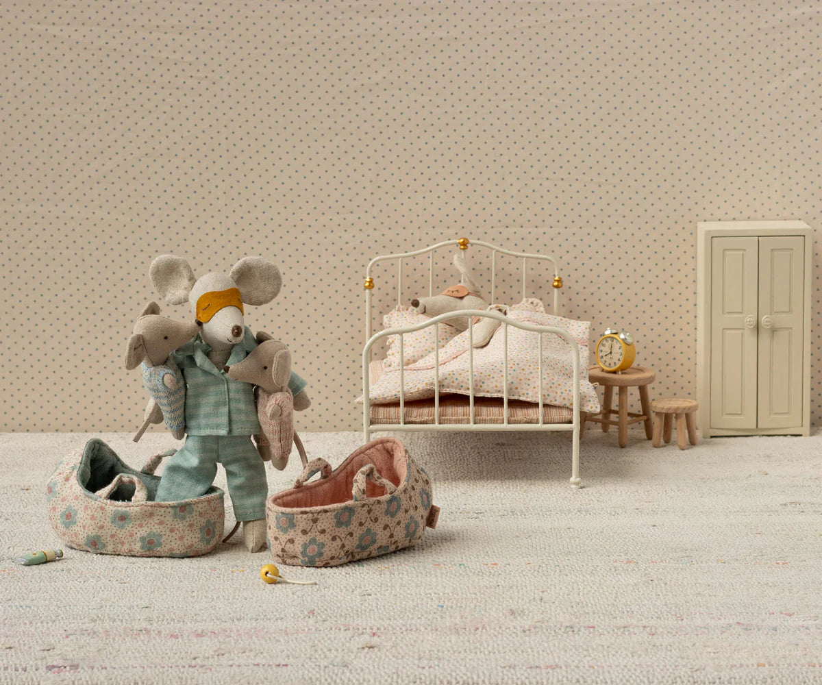 Maileg - Babymaus in Tragetasche - Rose