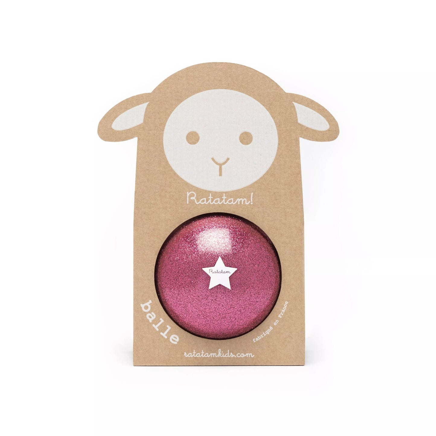 Ratatam Glitter Ball - Rosa - 10cm