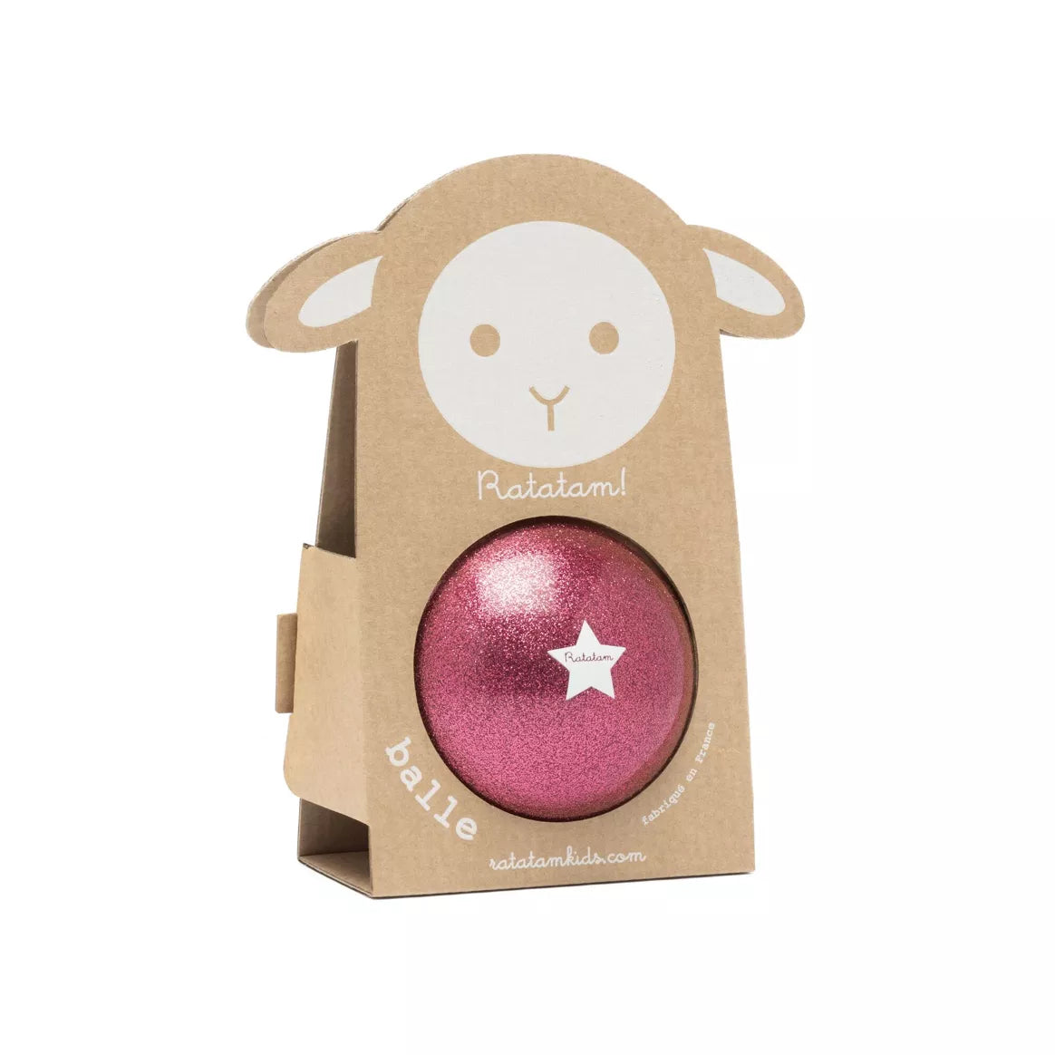 Ratatam Glitter Ball - Rosa - 10cm
