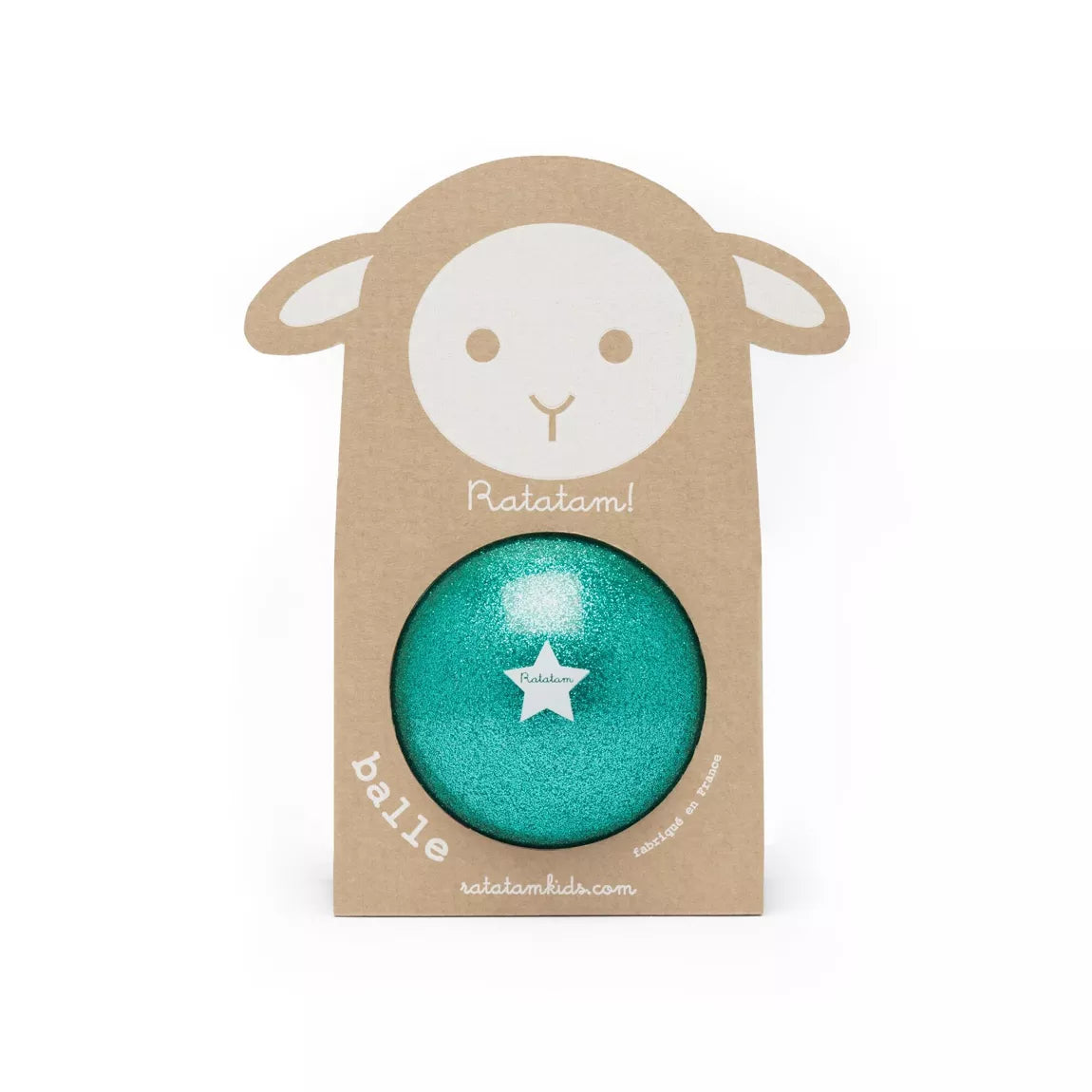 Ratatam Sheep Ball - Glitter Green 10cm