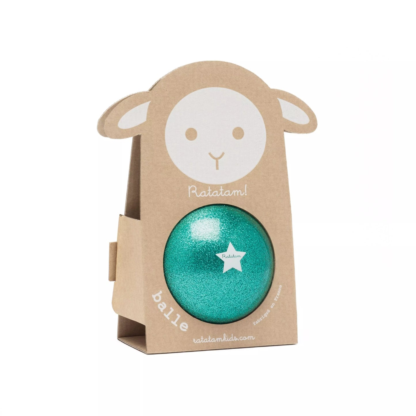 Ratatam Sheep Ball - Glitter Green 10cm
