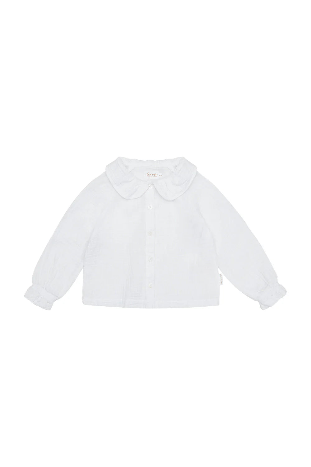 MUSSELINBLUSE MIT KRAGEN