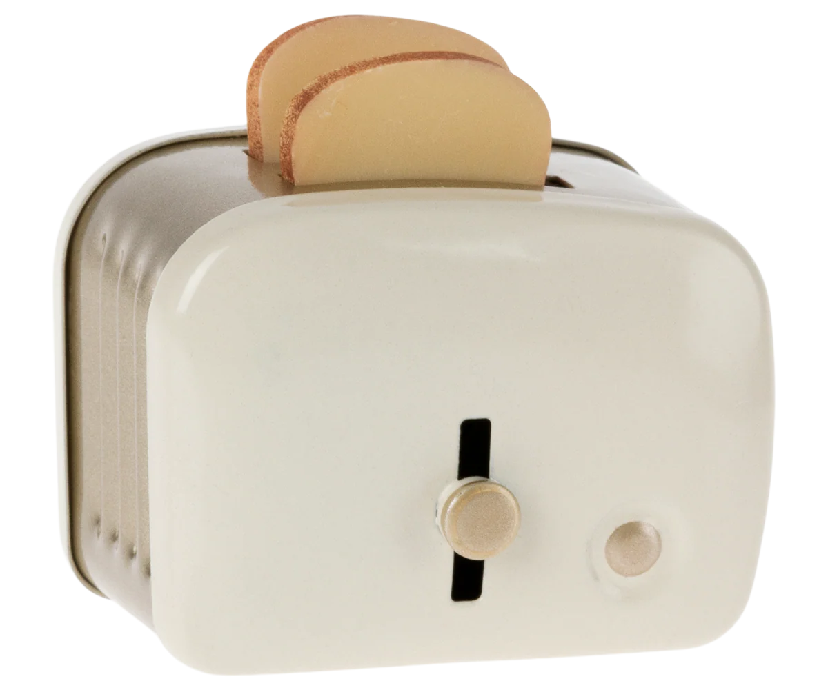 Maileg Miniatur Toaster mit Brot -Weiß
