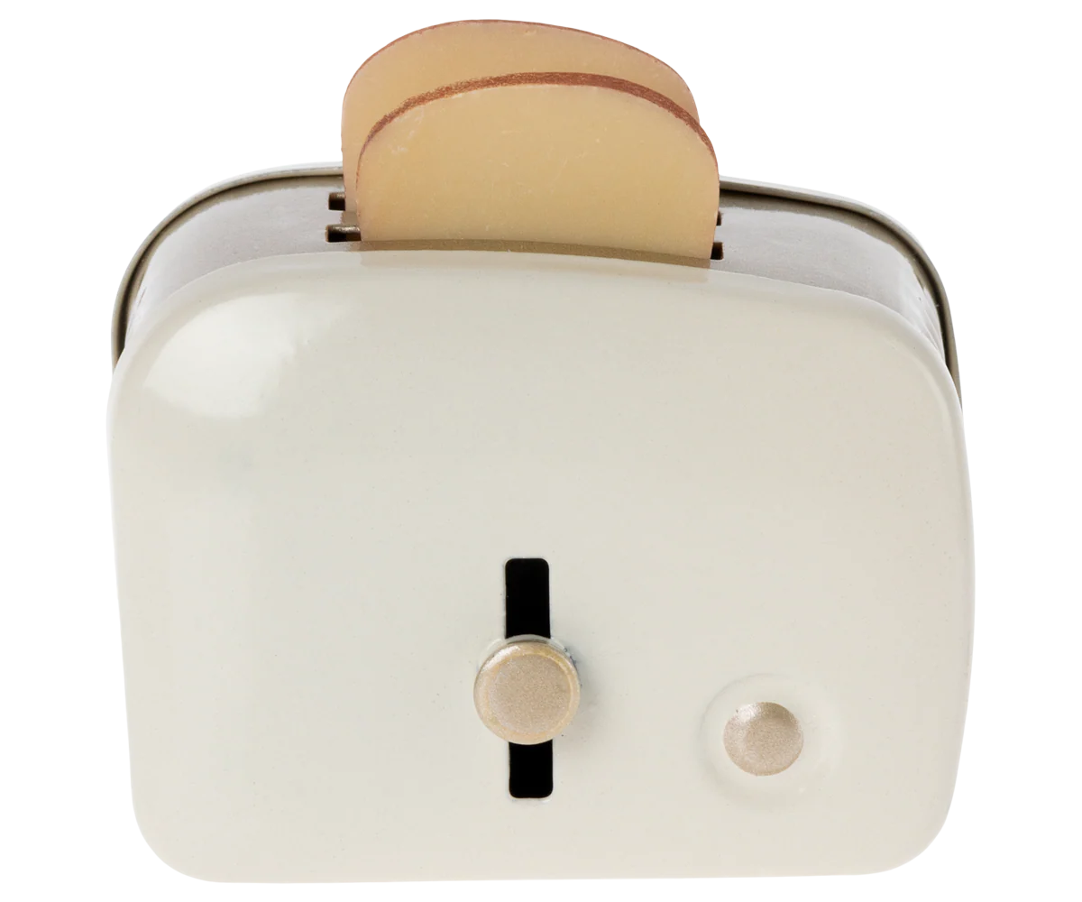 Maileg Miniatur Toaster mit Brot -Weiß