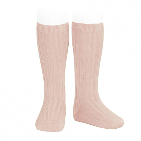 Socken - Rib - Oldrose