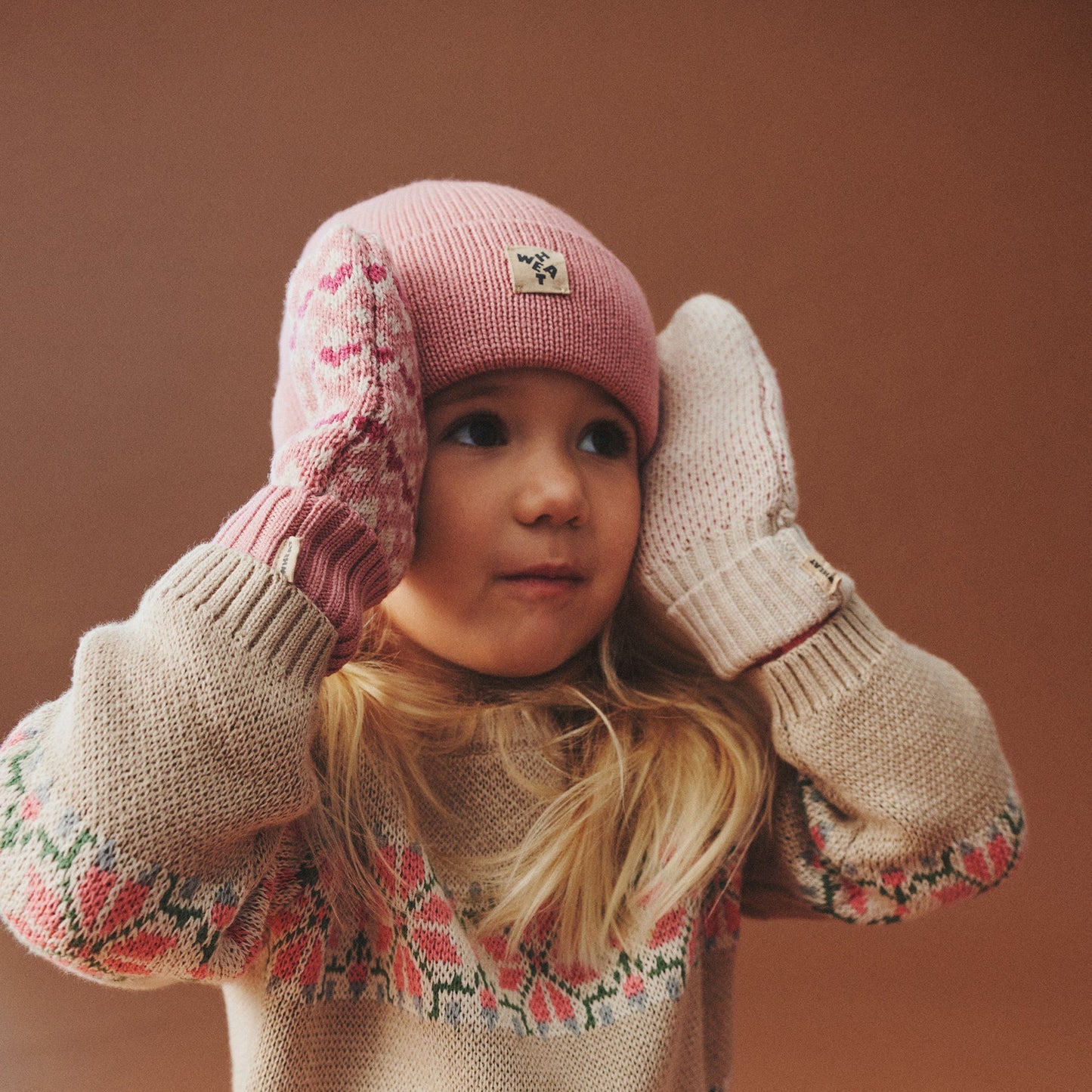 Jaquard Pullover Alberte - warm sand