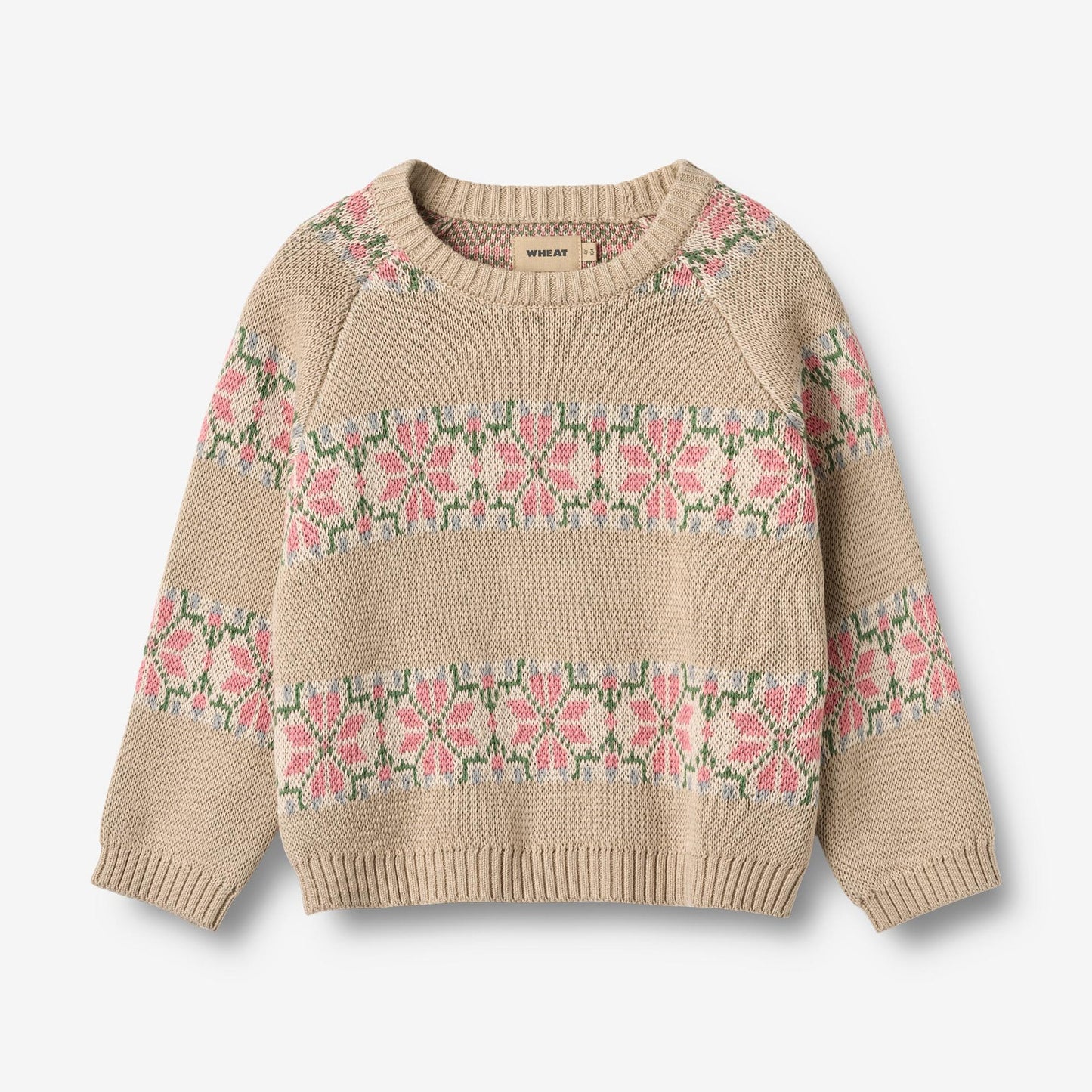 Jaquard Pullover Alberte - warm sand