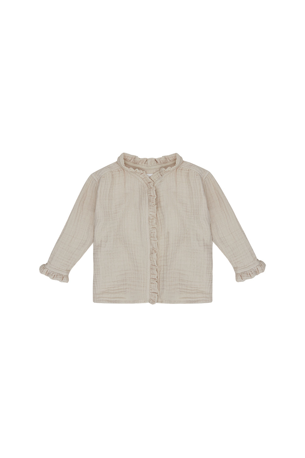 Musselinbluse 'cappuccino'