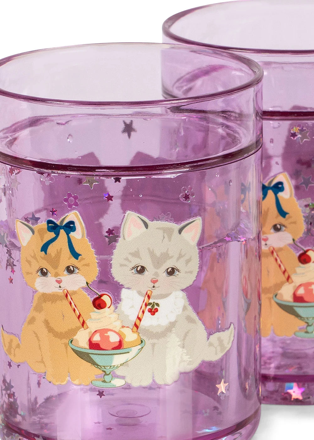 Glitzerbecher 2er Pack - kitty gelateria