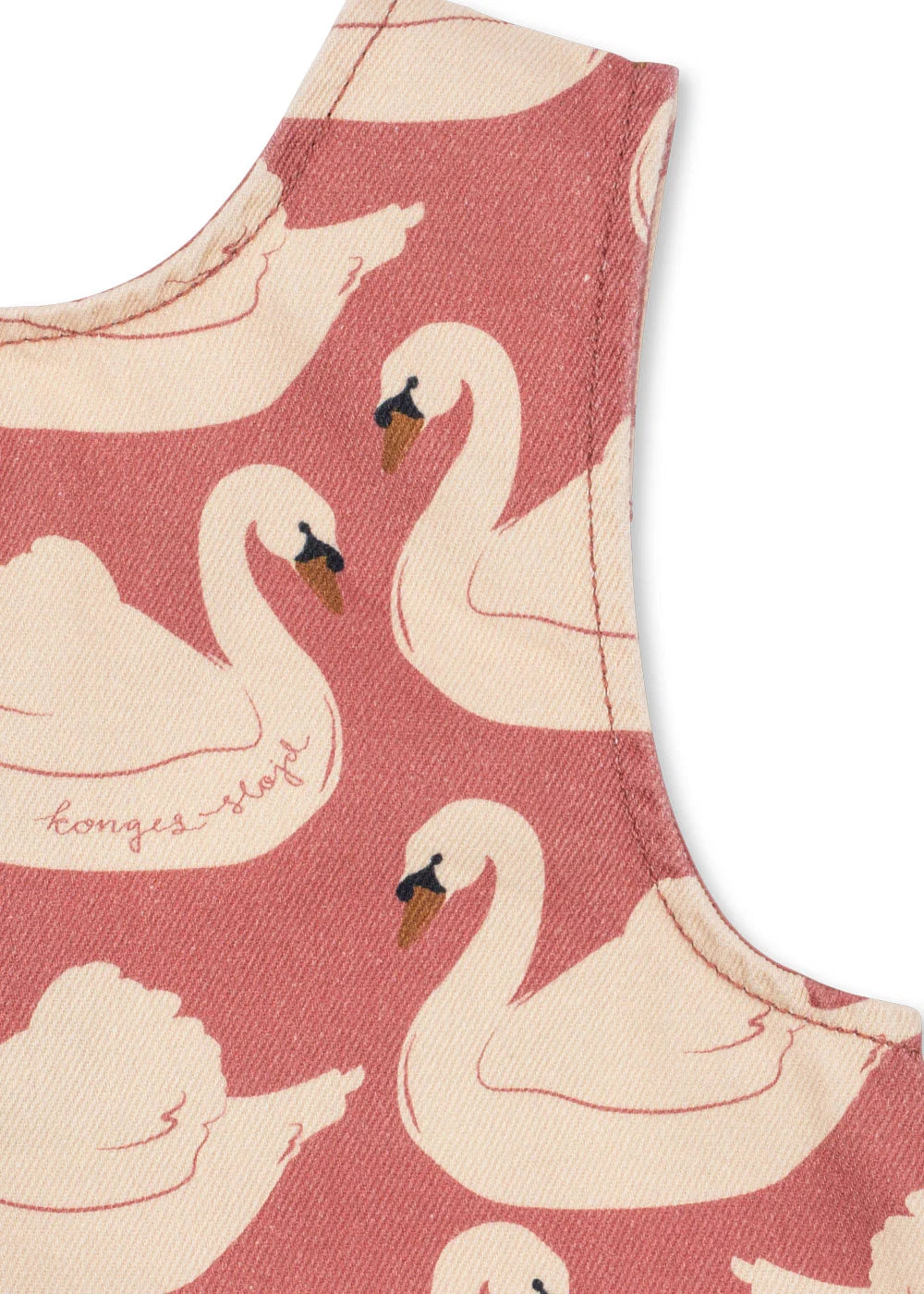 MAGOT BOW DRESS - swan rose