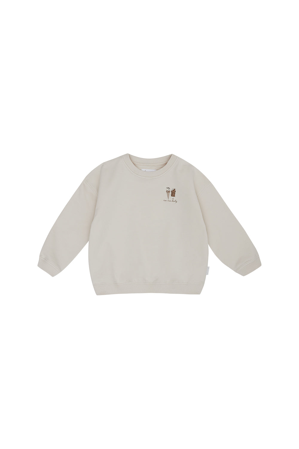 Unisex Oversized Sweatshirt 'Ice Ice Baby' - beige