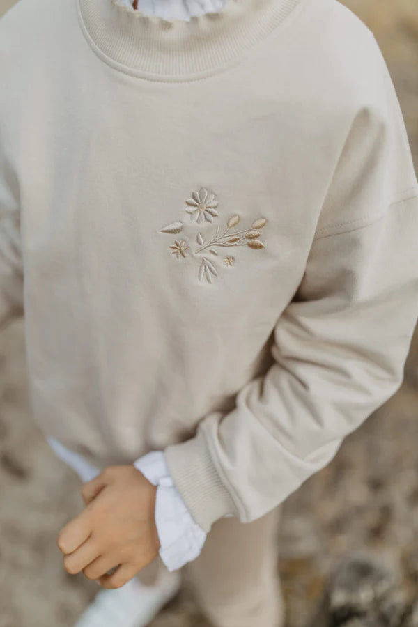 OVERSIZED SWEATSHIRT MIT RÜSCHENKRAGEN