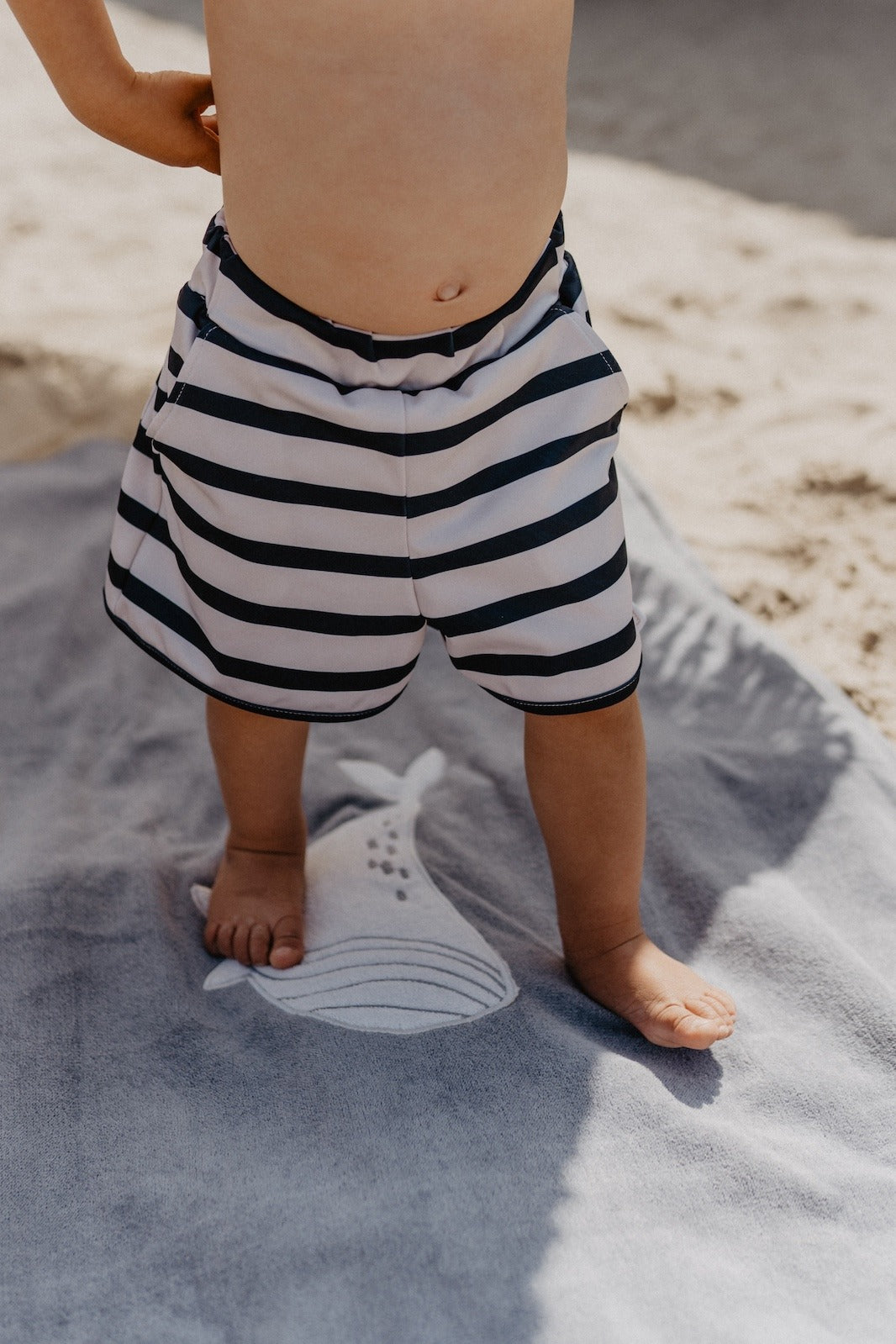 Badeshorts - white/navy