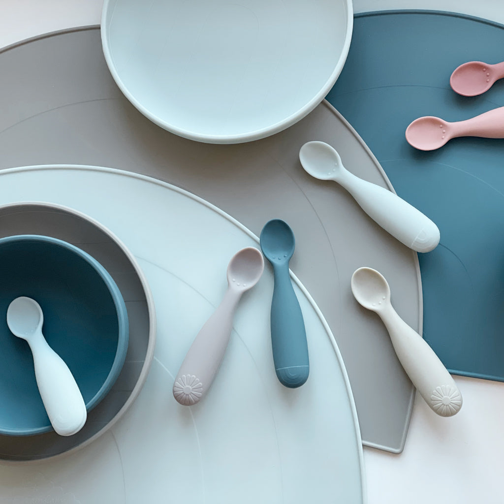 RAINBOW PLATES, PACK OF 2 - BLUE MIX