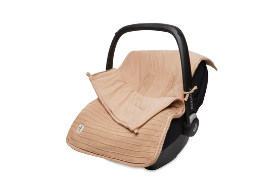 FUßSACK FÜR AUTOSITZ - PURE KNIT BISCUIT