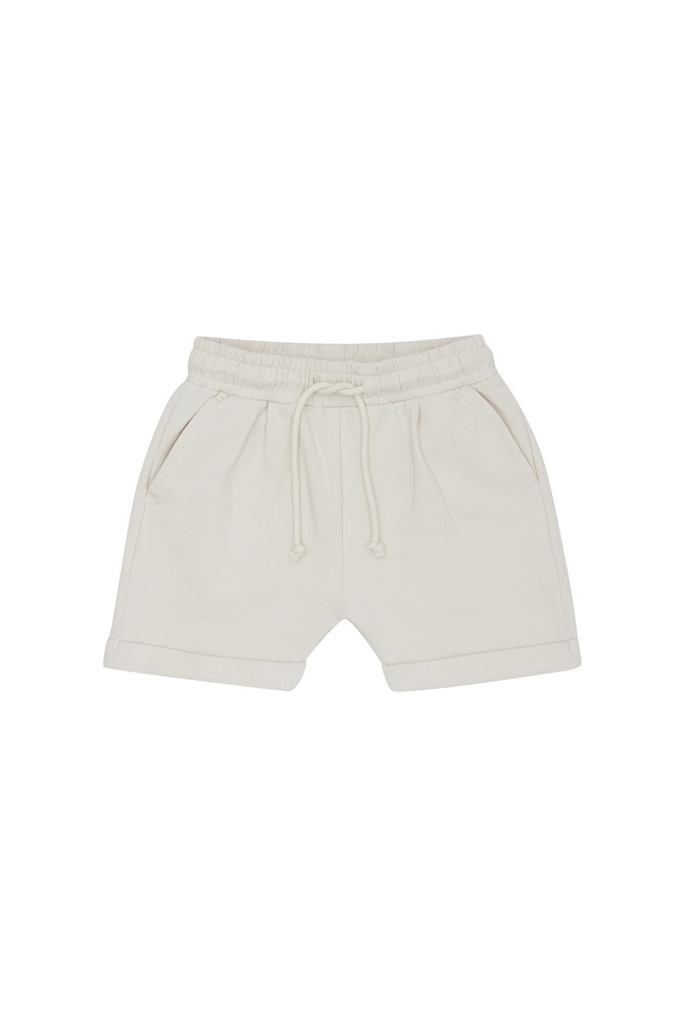SHORTS AUS SWEAT - BEIGE
