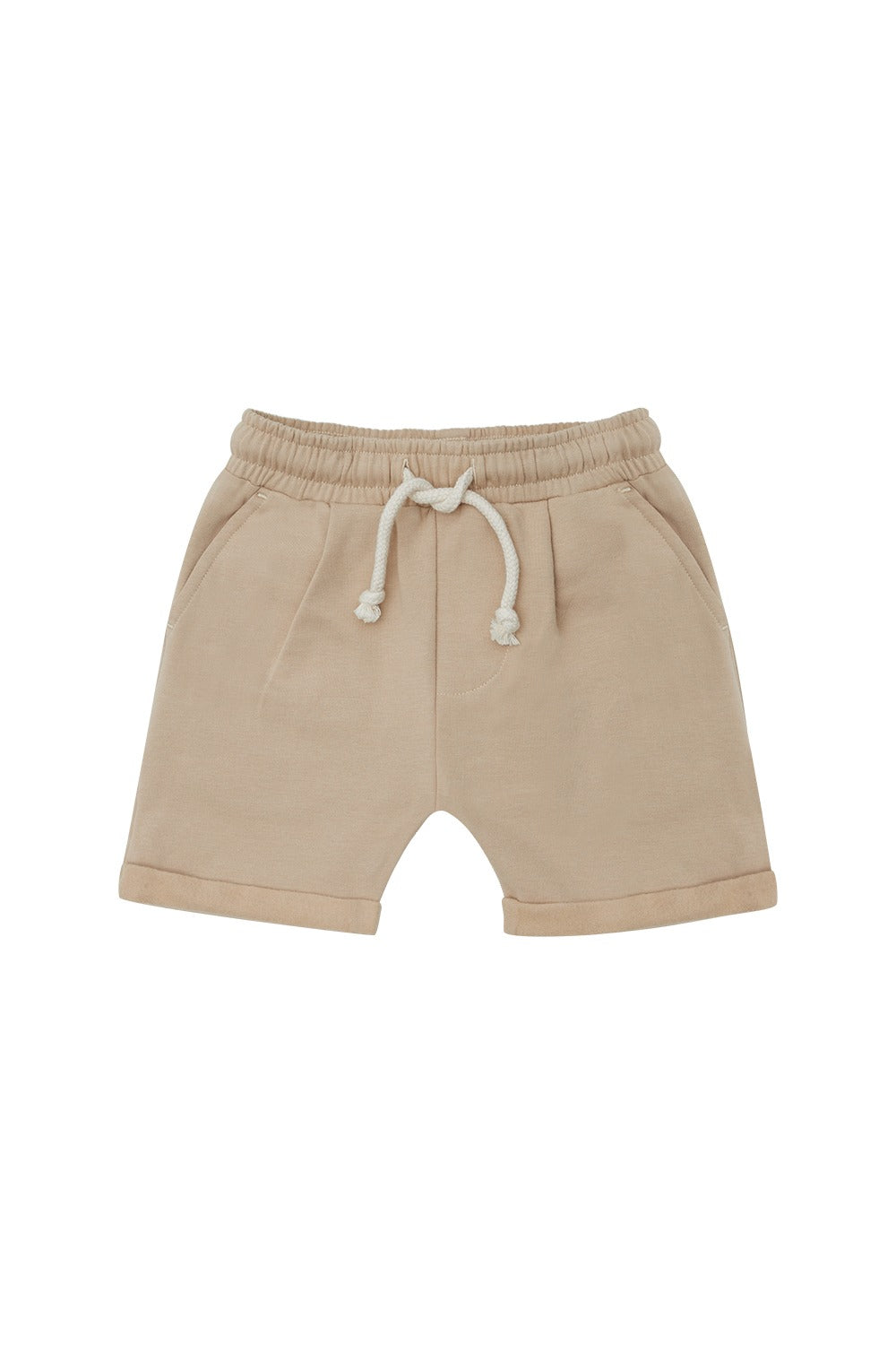 SHORTS AUS SWEAT - TAN