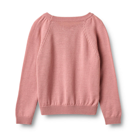 Pullover aus Merinowolle - Rose