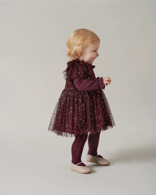 KLEID - Deandra Ballerina - Deep Mulberry