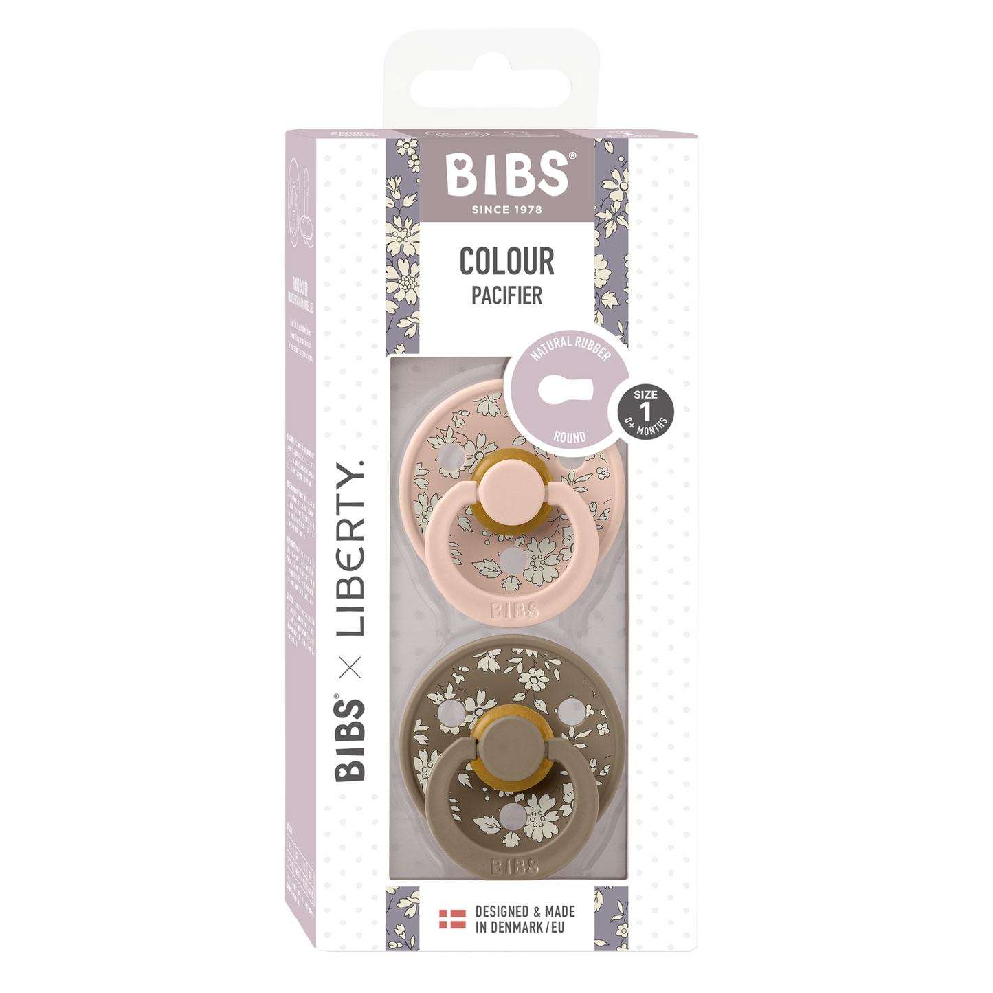 BIBS x LIBERTY SCHNULLER - 2 Pack Capel - Blush Mix