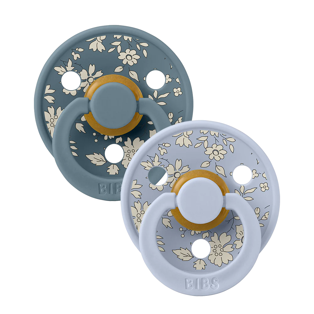 BIBS x LIBERTY SCHNULLER - 2 Pack - Dusty Blue