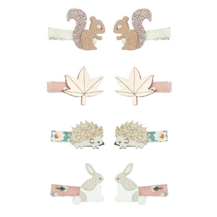 Hair clips - Woodland Friends 