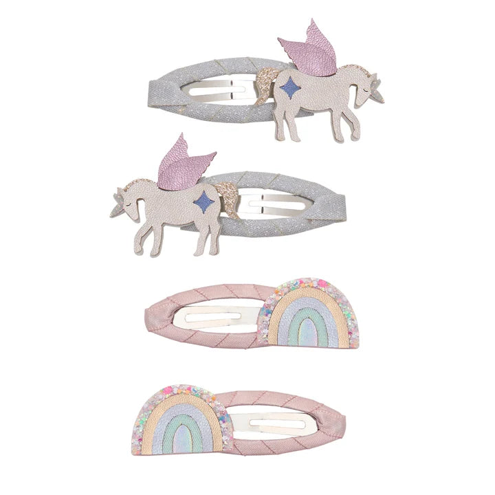 HAARSPANGEN - Einhorn & Regenbogen