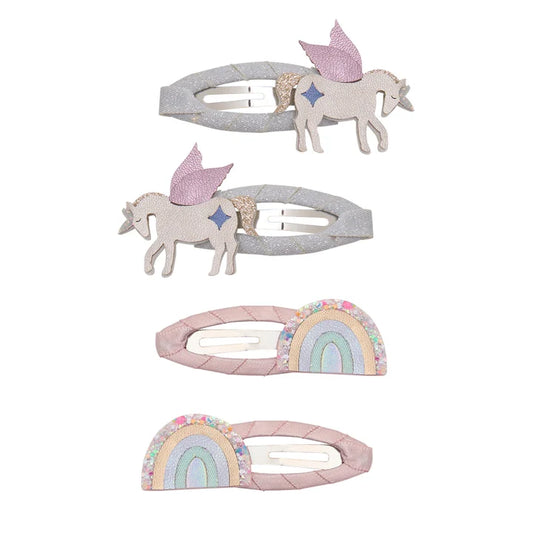 HAARSPANGEN - Einhorn & Regenbogen
